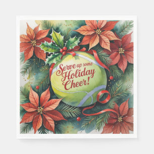 Tennis Christmas Festive ball  Napkins