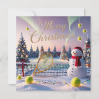 Tennis Christmas  Festive Racquets