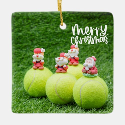 Tennis Christmas gifts for tennis player Ceramic Ornament