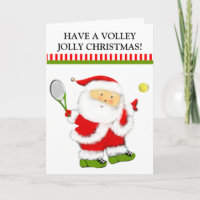 Tennis Christmas Holiday Card