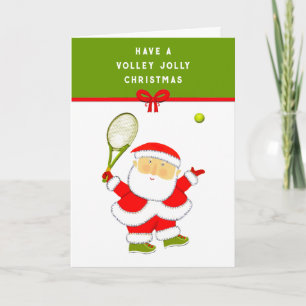 Tennis Christmas Holiday Card