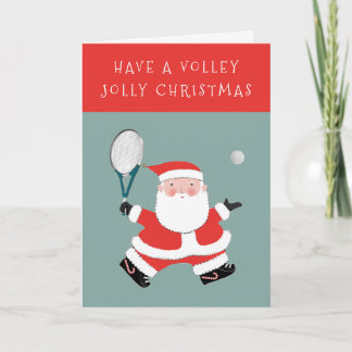 Tennis Christmas Holiday Card