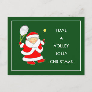 Tennis Christmas Holiday Cards