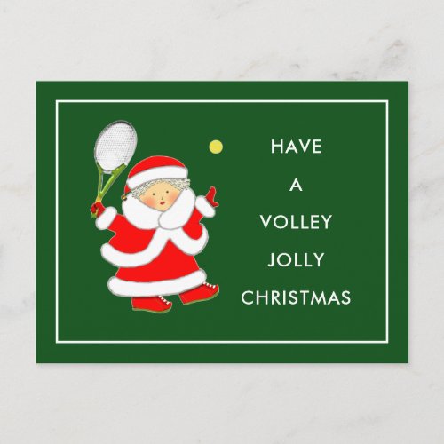 Tennis Christmas Holiday Cards