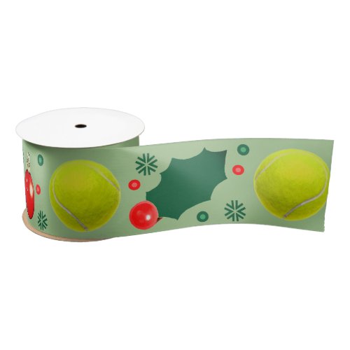 Tennis Christmas Holiday Gift Satin Ribbon