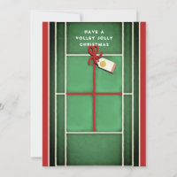 Tennis Christmas Holiday New Year's Cards