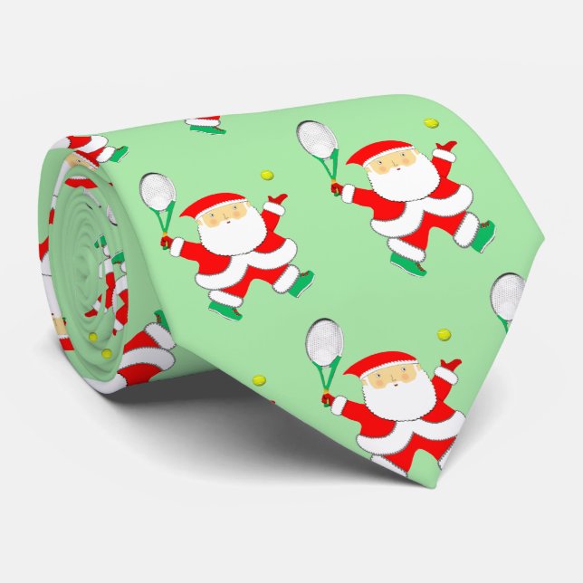 Tennis Christmas Holiday Novelty Neck Tie (Rolled)
