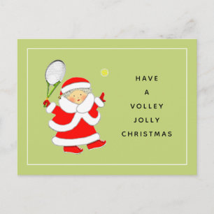Tennis Christmas Holiday  Postcard