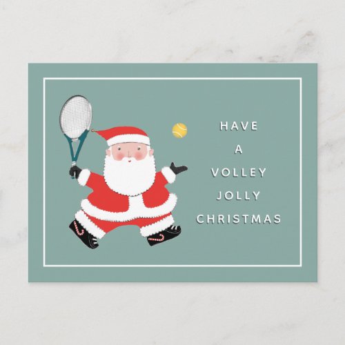 Tennis Christmas Holiday postcard