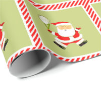 Tennis Christmas Holiday Wrapping Paper