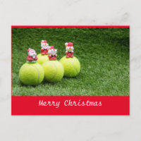 Tennis Christmas Postcard