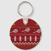 Tennis Christmas Sweater Knitted Pattern Red Xmas