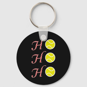 Tennis Christmas T Shirt -sports Ho Ho Ho Holiday  Keychain