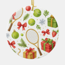 Tennis Christmas themed
