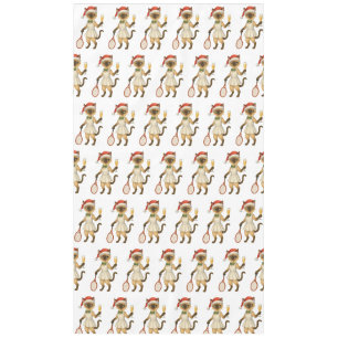 Tennis Christmas themed for Cat lovers Tablecloth