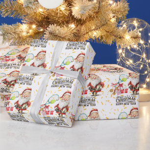Tennis Christmas Themed  Wrapping Paper
