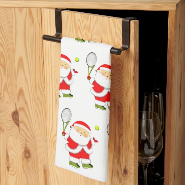 Tennis Christmas Towel (Thirds Fold)