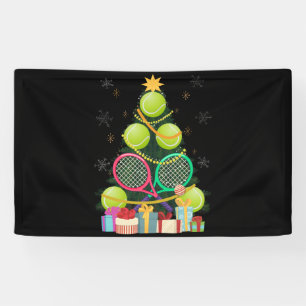 Tennis Christmas Tree Tennis Player Tennis Coach Banner