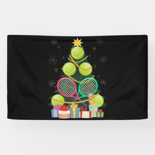 Tennis Christmas Tree Tennis Player Tennis Coach Banner