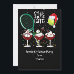 Tennis Christmas with Snowman Santa Hat Invitation<br><div class="desc">Celebrate the holidays on the court! This festive Tennis Christmas invitation features a cheerful snowman wearing a Santa hat,  surrounded by tennis rackets,  balls,  and snowy court decorations. Perfect for tennis lovers,  friends,  and family gatherings this holiday season.</div>