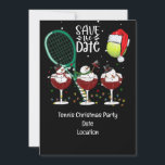 Tennis Christmas with Snowman Santa Hat Invitation<br><div class="desc">Celebrate the holidays on the court! This festive Tennis Christmas invitation features a cheerful snowman wearing a Santa hat,  surrounded by tennis rackets,  balls,  and snowy court decorations. Perfect for tennis lovers,  friends,  and family gatherings this holiday season.</div>