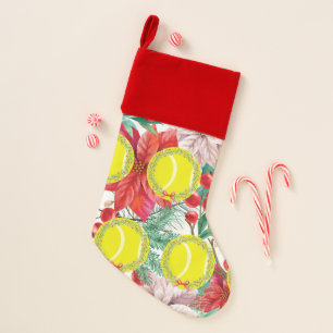 Tennis Christmas with tennis ball for Player    Ch Stocking