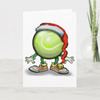 Tennis Chrsitmas Holiday Card