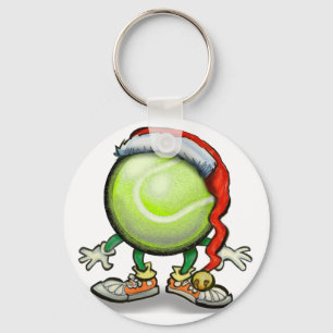Tennis Chrsitmas Keychain
