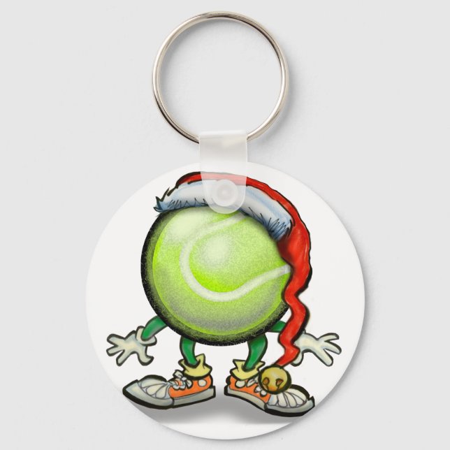 Tennis Chrsitmas Keychain (Front)