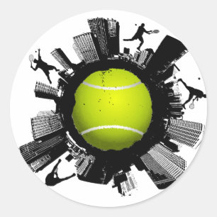 Tennis City Classic Round Sticker
