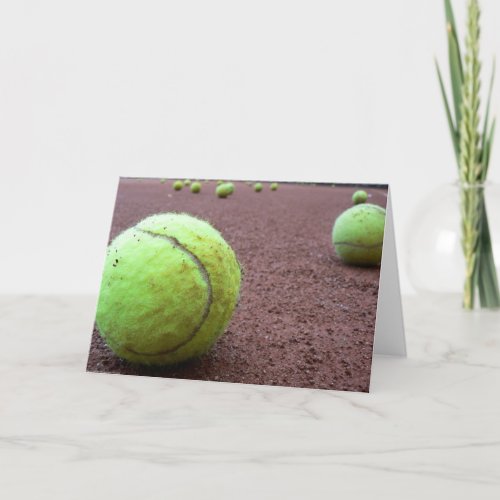 Tennis Clay Court Card