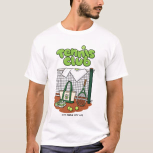 Tennis Club Classic Sports Graphic – Green Tennis T-Shirt