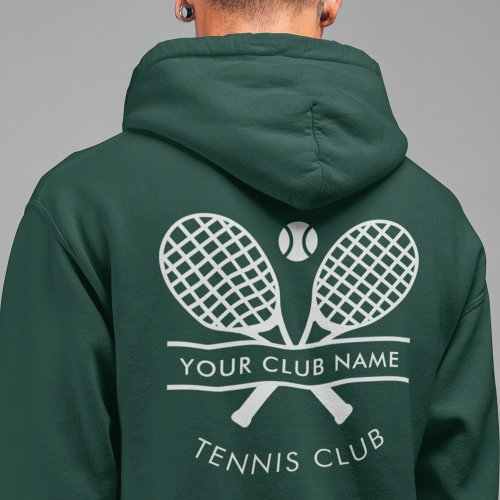 Tennis Club Coach Name Team Logo  Hoodie