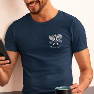 Tennis Club Coach Name Team Logo Tri-Blend Shirt