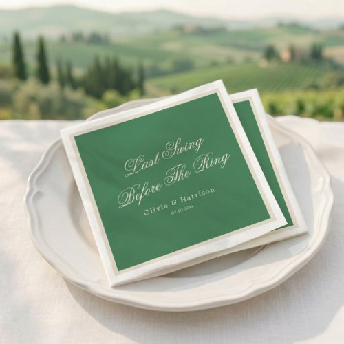 Tennis Club Green Last Swing Before The Ring Napkins