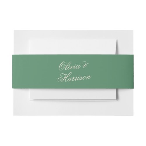 Tennis Club Green Preppy Sporty Wedding Belly Band