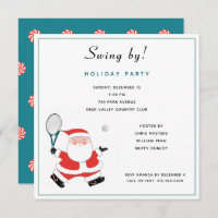 Tennis Club holiday party invitations