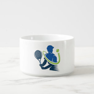 Tennis Club Logo - Dynamic Action, Sporty Style Bowl