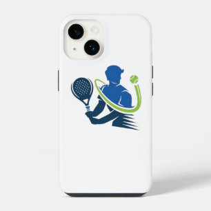 Tennis Club Logo - Dynamic Action, Sporty Style iPhone 14 Case