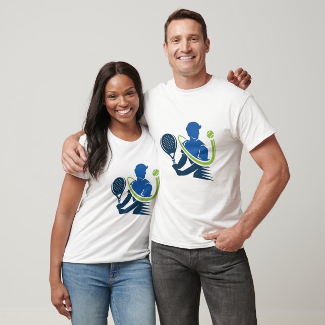 Tennis Club Logo -  Dynamic Action, Sporty Style T-Shirt (Unisex)