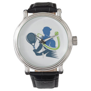 Tennis Club Logo - Dynamic Action, Sporty Style Watch