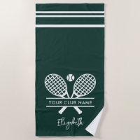 Tennis Club Name Team Swag Green Custom