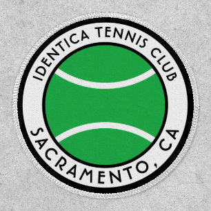 TENNIS club patch with location