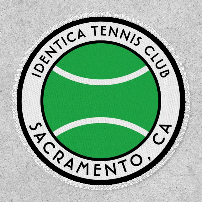 TENNIS club patch with location (Front)