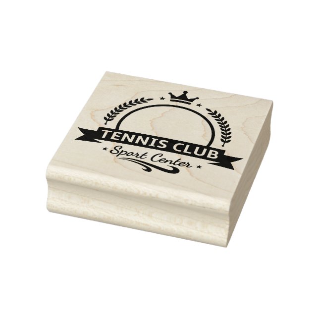 Tennis Club Rubber Stamp (Stamp)