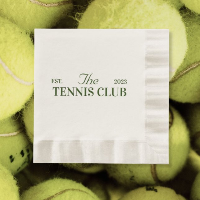 tennis club themed party  napkins (Creator Uploaded)