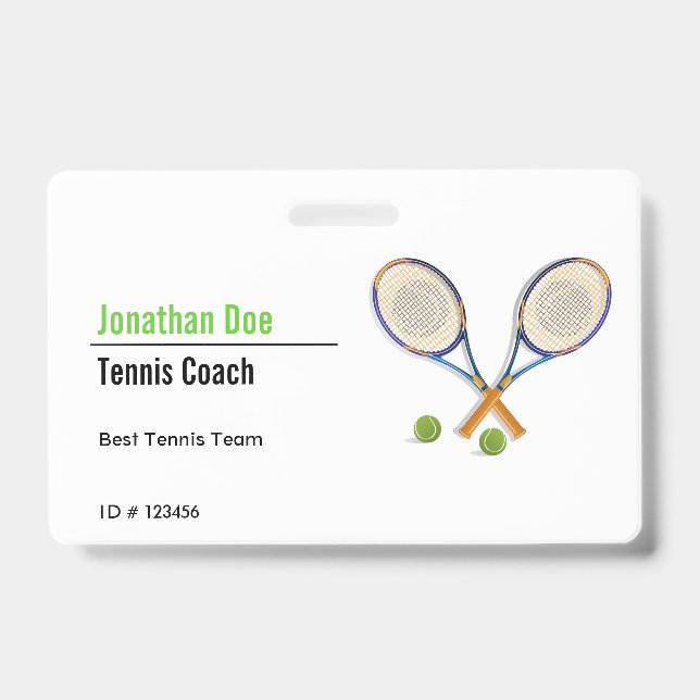 Tennis Coach Badge (Front)