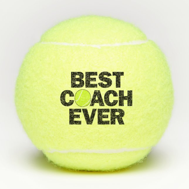 Tennis Coach Best Coach Ever Tennis Balls (Front)