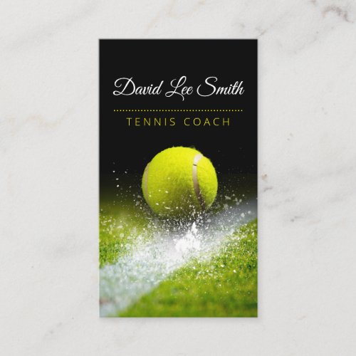 Tennis Coach Business Card