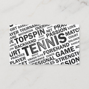 Tennis Coach Business Card